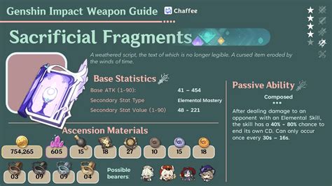 sacrificial fragments level 90